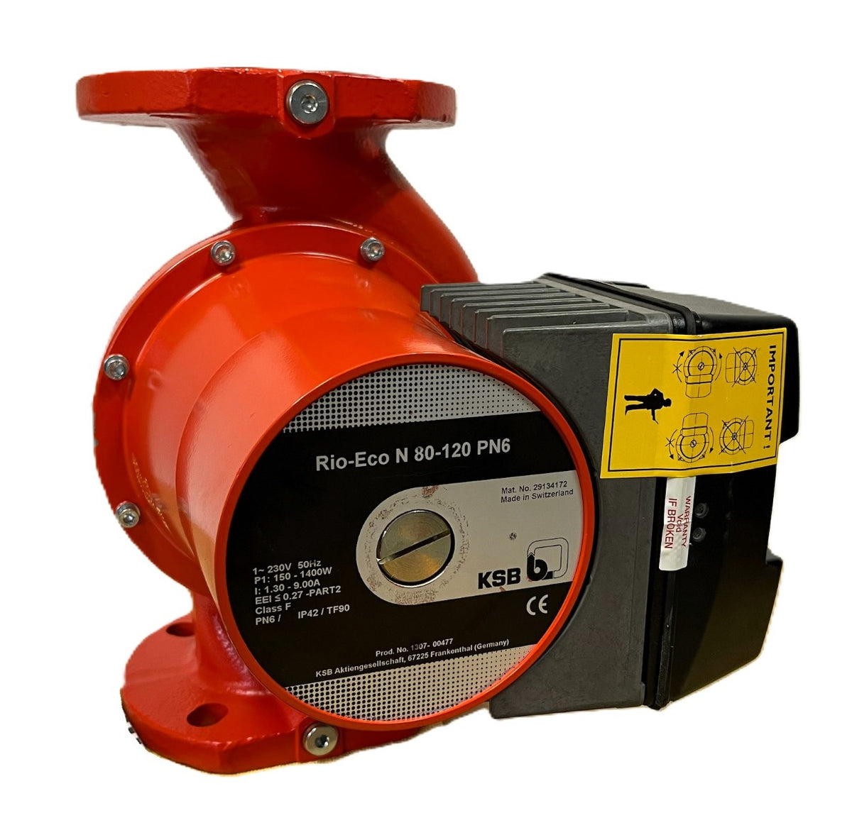 KSB Rio-Eco N 80-120 Heizungspumpe – Umwälzpumpe 1x230V 360mm PN6 PL24/1