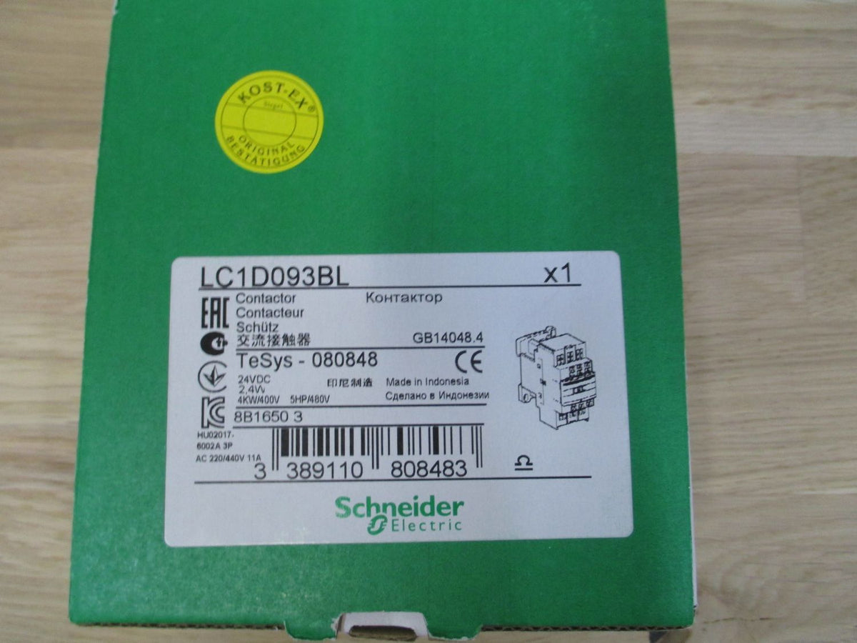Schneider Schütz LC1 D093BL Leistungsschütz 24 V DC Telemequanice KOST-EX K17/53