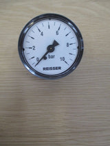 Manometer 10 bar Druck Druckmesser Luft 1/4 Zoll 50 mm Wasser S12/306