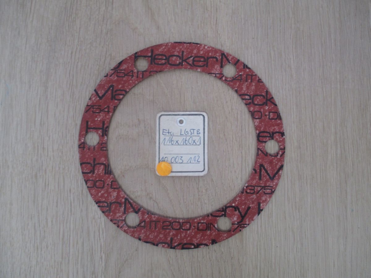 Flachdichtung für KSB ETA LGSTB 116 x 160 x 1 mm Dichtung Ersatz Teil S12/328