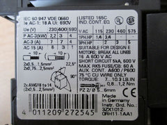 Motorschutz Siemens Sirius 3 R 0,63A Schütz 10E Sammelschiene Pumpenkost S13/286