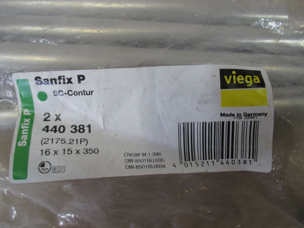Viega Sanfix P Heizkörperanschluss 16 x 15 x 350 mm SC Contur Bestnr.: S13/390
