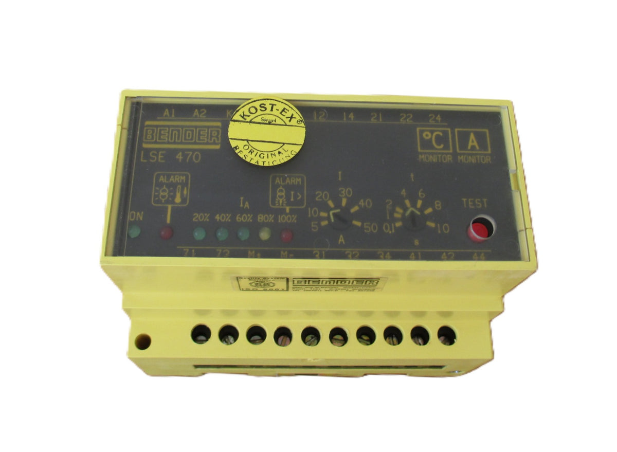 Bender LSE 470 Überstrom - Trafotemperaturrelais / Overload Relay  S14/358