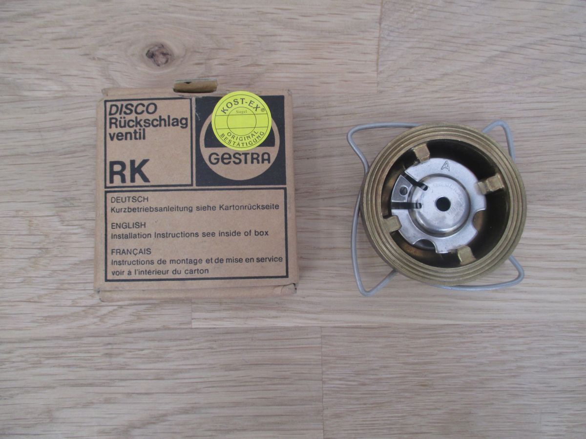 Gestra Disco Rückschlagventil RK 41 DN 25 PN 16 Messing Ventil S15/211 