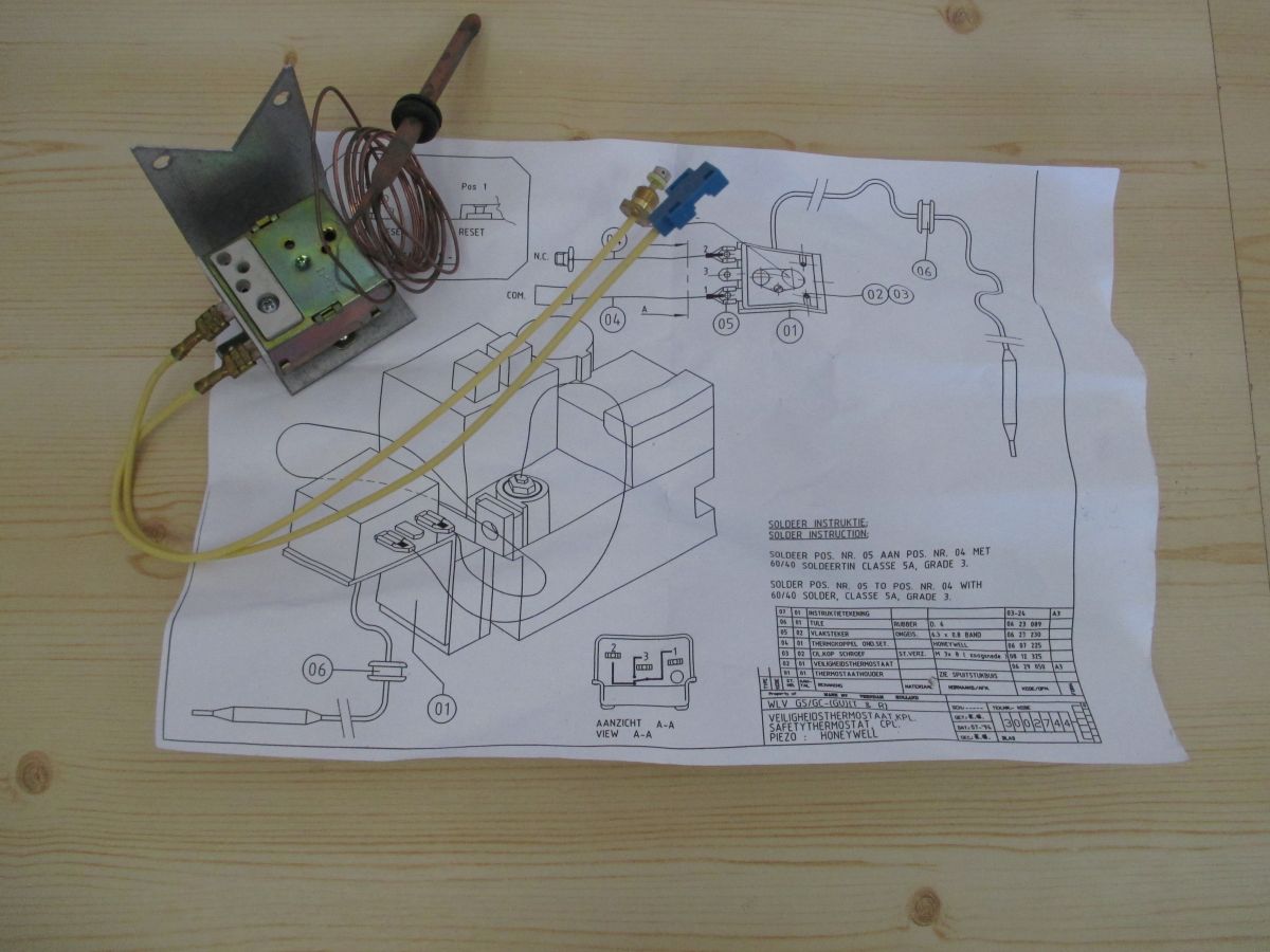 IMIT Sicherheitsthermostat Kapillarohr Thermostat Pumpenkost S21/28
