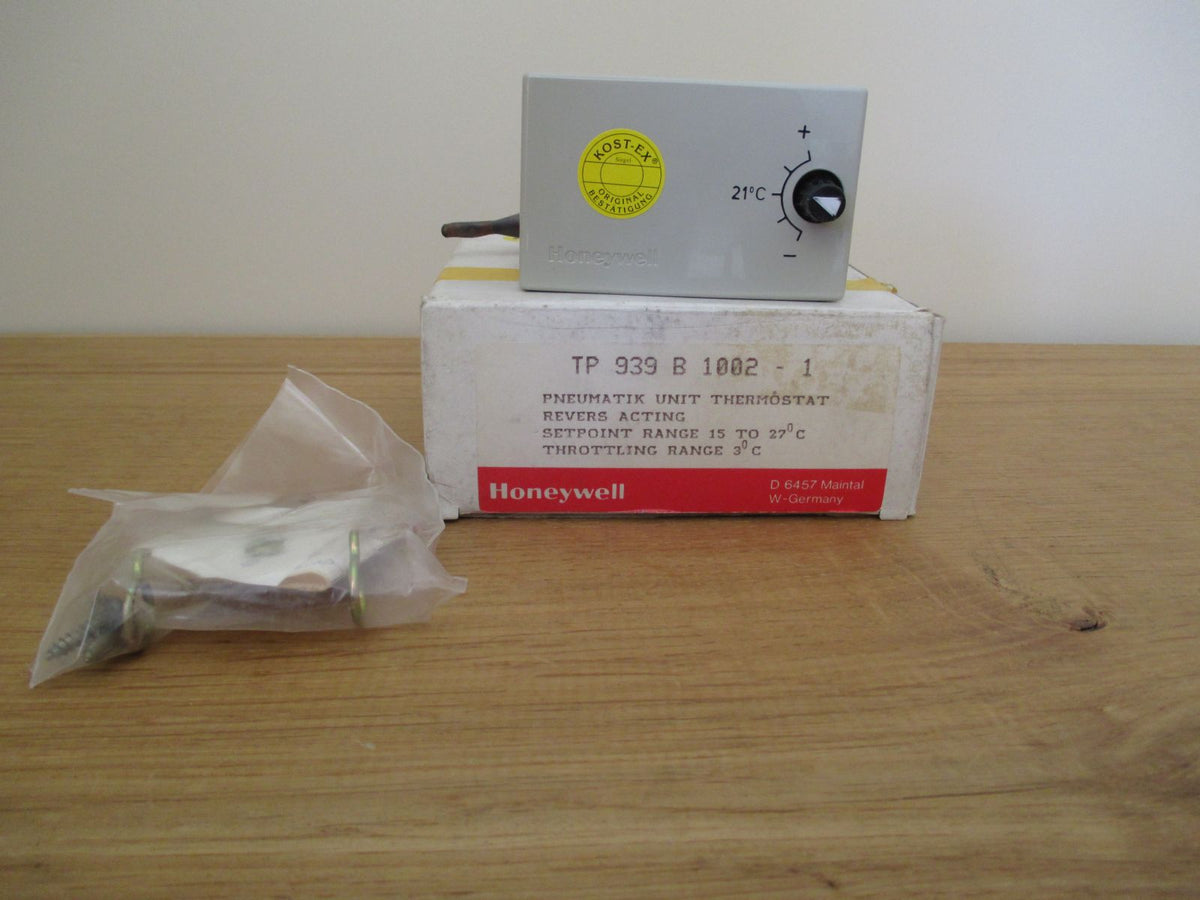  Honeywell Pneumatik Thermostat TO 939 B 1002-1 von 15 - 27 °C Druckluft S8/36