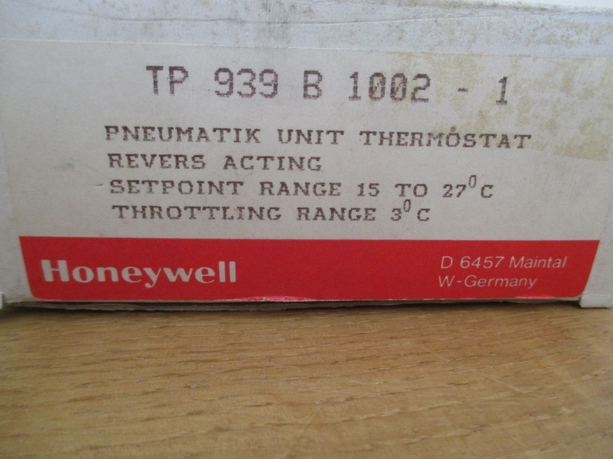  Honeywell Pneumatik Thermostat TO 939 B 1002-1 von 15 - 27 °C Druckluft S8/36