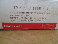  Honeywell Pneumatik Thermostat TO 939 B 1002-1 von 15 - 27 °C Druckluft S8/36