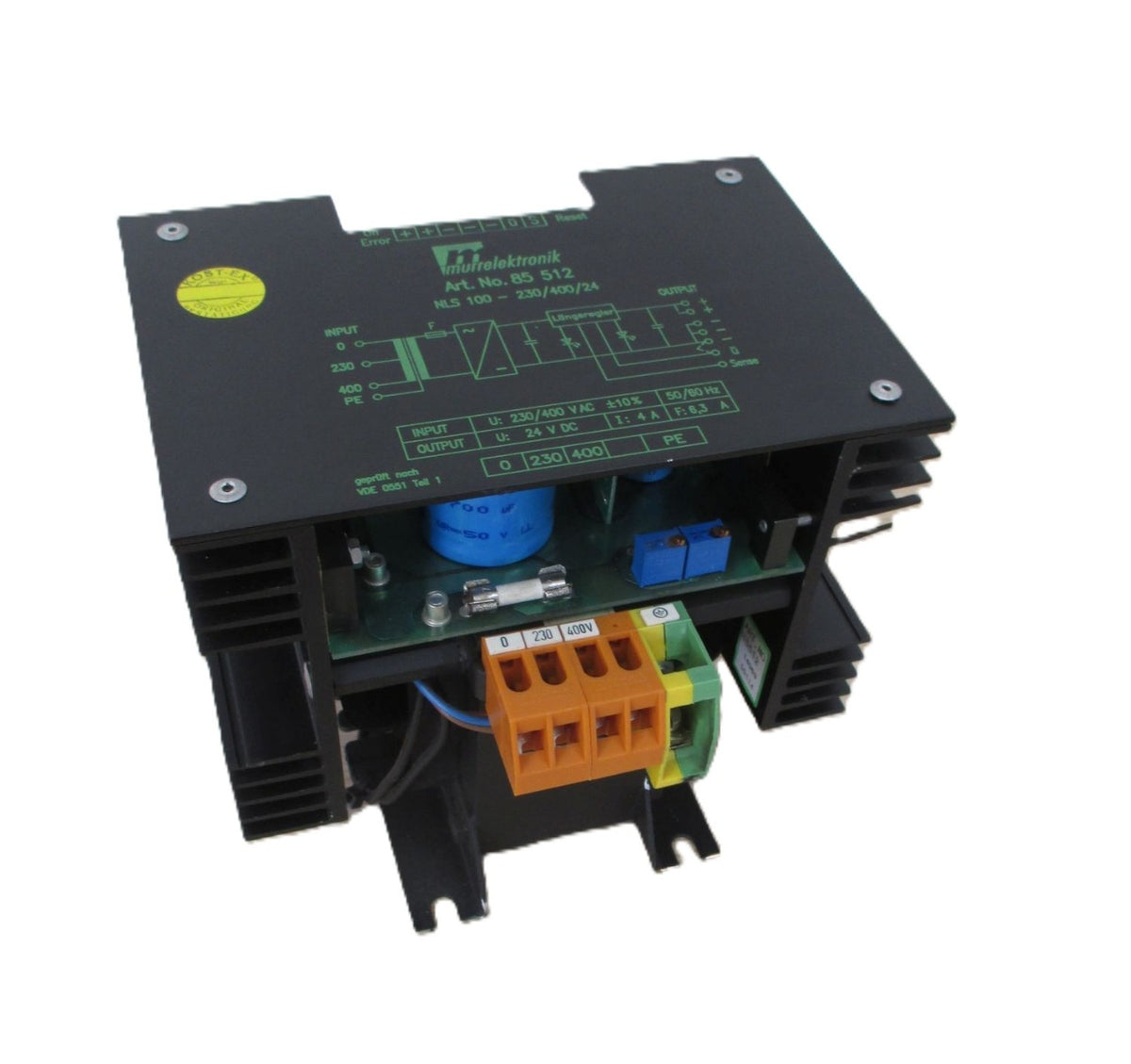 Murr Electronics  NLS 100-230/400/24 Trafo  pri 230 / 400V AC sek 24V DC  4A   T10/139