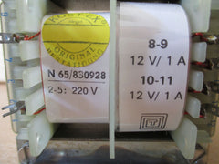 Trafo Nr. N 65 / 830928 pri 220 V sec 2 x 12V 1A KOST-EX T9/661 