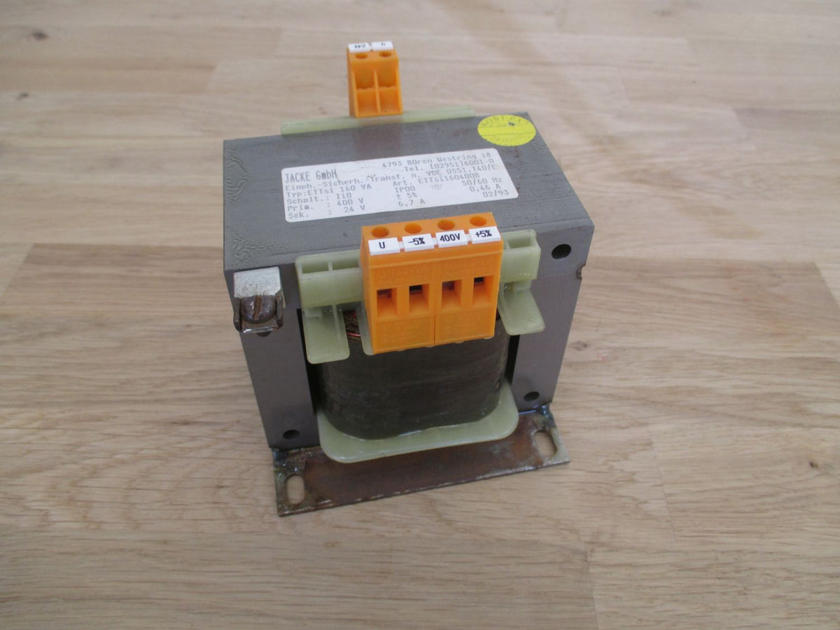 Transformator Jacke ETTsi 160 VA pri 400 V +-5% sek 24 V 6,7 A KOST-EX T9/711