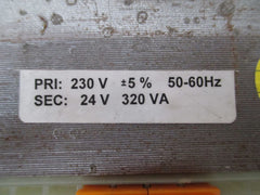 Trafo pri 230 V ± 5% sec 24 V 320 VA Transformator KOST-EX T9/821