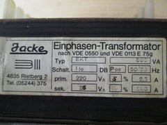 Trafo Jacke EKT pri 220 V +-5% 2,5 A sek 25 V 21 A 500 VA KOST-EX T9/849 