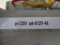 Trafo Siemens pri 230 V AC sek 6 V 12 V 4 A Transformator KOST-EX T9/855
