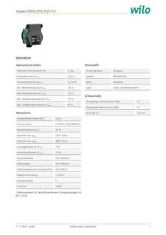 Wilo Varios PICO STG 15/1-13 130 vielseitigste Austauschpumpe 1x230V Umwälzpumpe PK25/335