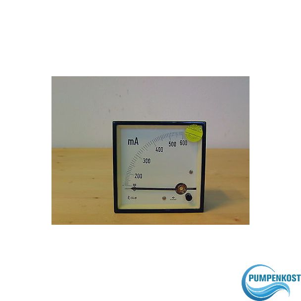 Amperemeter Gossen 0 - 600 mA Einbau 90x90 Messgerät  Ampere S12/267