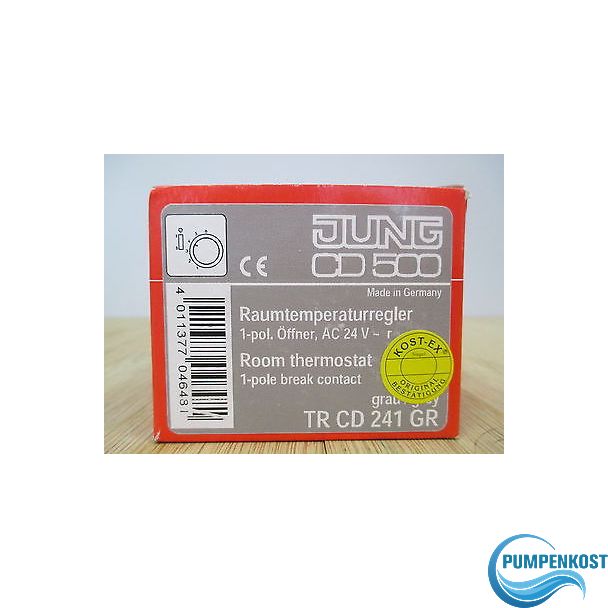 Temperaturregler Jung TR CD 241 GR Raumtermperaturregler AC 24 V grau CD 500 P15/404