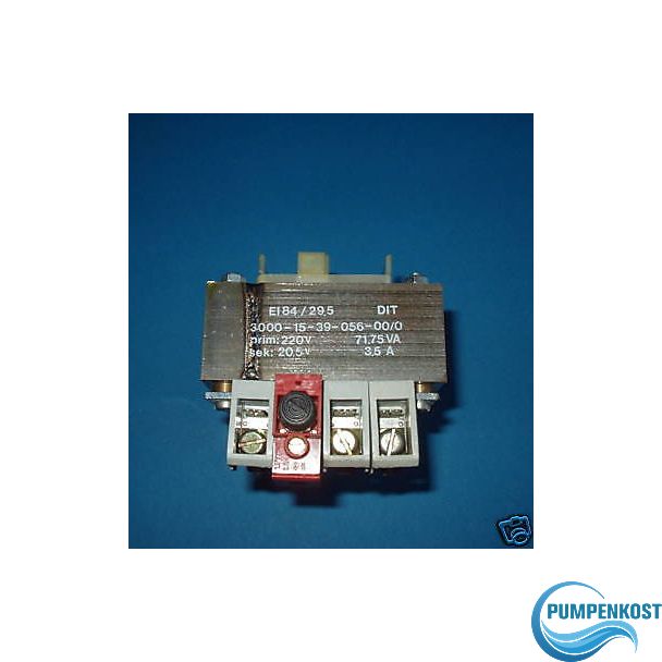 Trafo prim. 220 V Sek. 20,5 V 71,75 VA Bestnr. T8/47