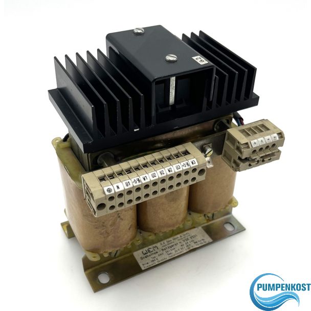 WEM Transformator DNU 30/240  Trafo Netzgerät  pri.3x380V  sek.24V DC  10 A  T9/1028