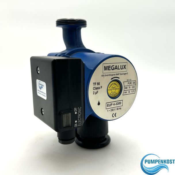 Megalux EUP 4-3300 Heizungspumpe 1x230 V Umwälzpumpe UPS 25-60 P8/754