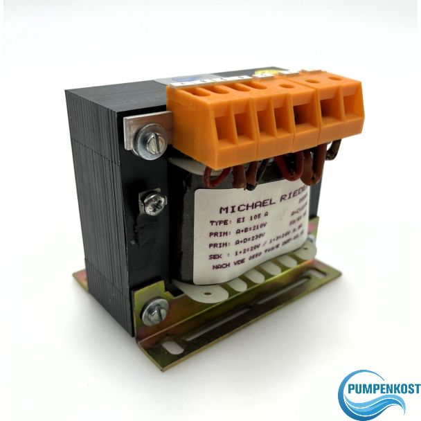 Michael Riedel EI 105 A Trafo pri. 210 220 230V sec. 20 24V 200VA T10/145