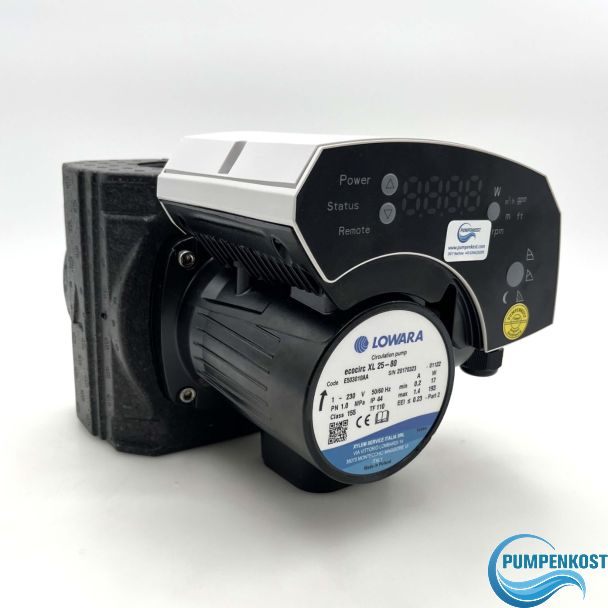 Lowara Ecocirc XL 25-80 Heizungspumpe 1x230V Umwälzpumpe 180 mm P21/5