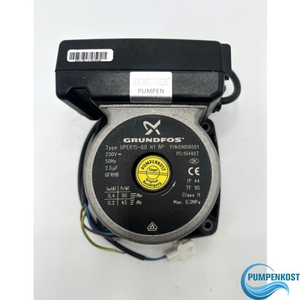 Grundfos UPER 15-60 N1 BP Pumpenkopf 1x230V  P15/501 