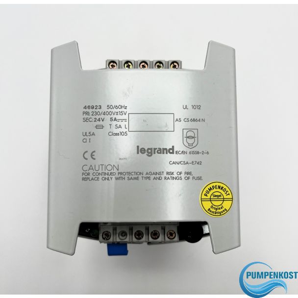 Legrand 46923 Trafo 11AL2 pri 230V 400V sec 24V DC 5A  T10/163