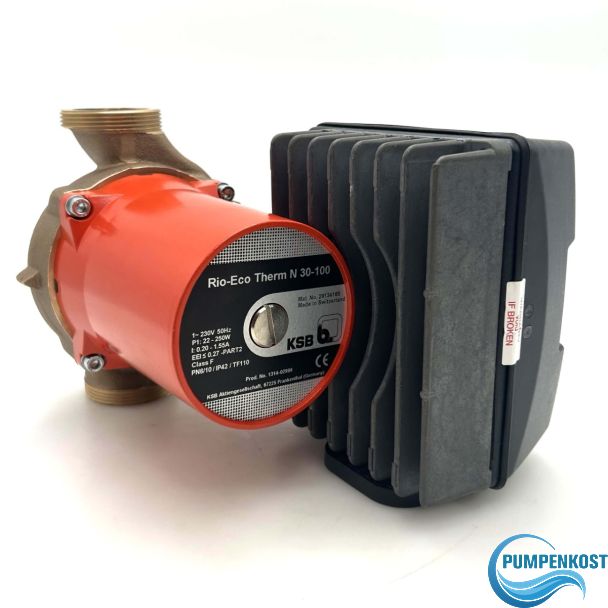 KSB Rio-Eco Therm N 30-100 Zirkulationspumpe Trinkwasser 230V 180mm Umwälzpumpe P14/576
