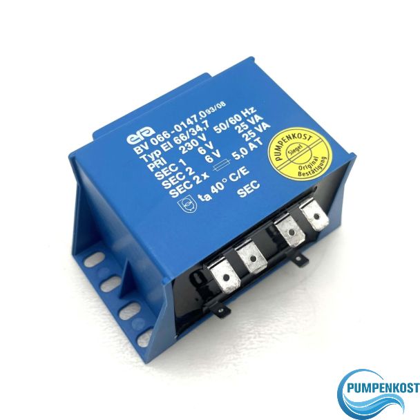 ERA BV66-0147 Transformator 230V auf 2x6V 25VA Trafo EI66 T9/262