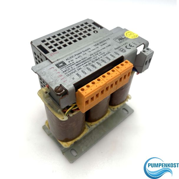 Block DDB400/24-7,5 Transformator 3x380/400/420 V auf 24 V DC 7,5 A T9/273