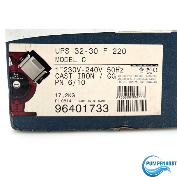 Grundfos UPS 32-30 F  1x230V Heizungspumpe Umwälzpumpe P11/360