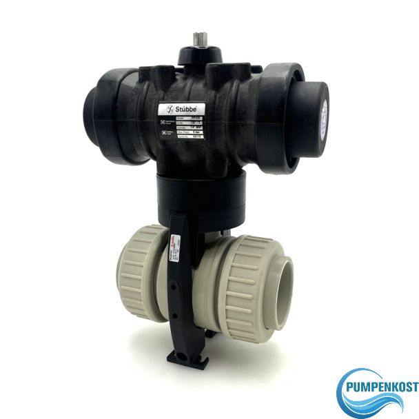 Stübbe Profi 101 Kugelhahn DN 50 PN 10 pneumatisch Bestnr.:K18/330