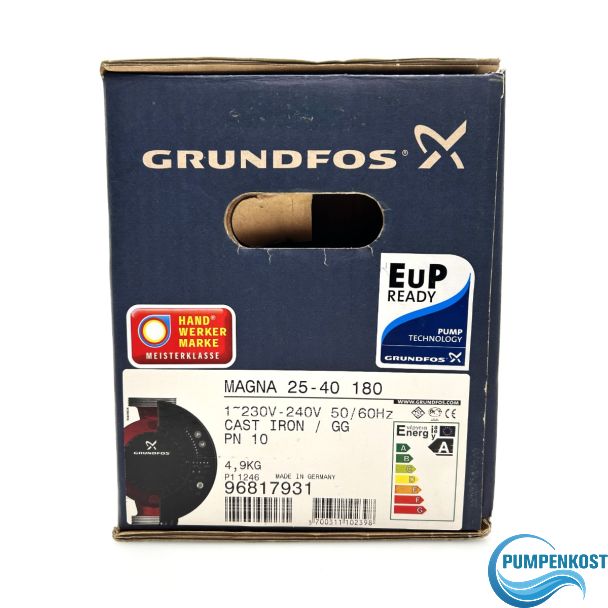 Grundfos Magna 25 - 40 180 Energiesparpumpe 1x230V  P12/371