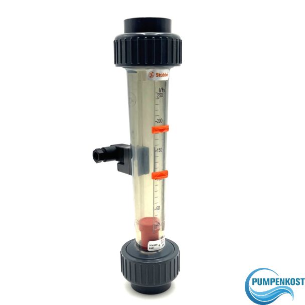 Stübbe DFM 200 Durchflussmesser DN 25 PVC Pumpenkost K18/341
