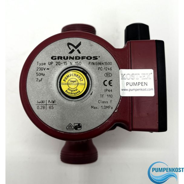 Grundfos UP 20 - 15 N 150 Brauchwasserpumpe Trinkwasser  P14/832