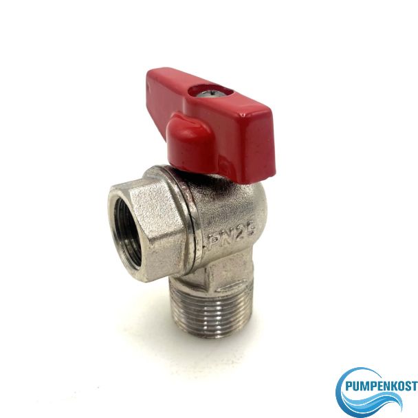 Eck Kugelhahn 1/2 Zoll PN 25 Füll - und Entleerungshahn Hahn K18/36