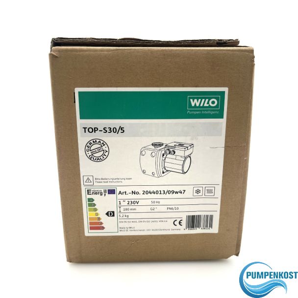 Wilo Top-S30/5 Umwälzpumpe 1x230V Heizungspumpe 180mm 2 Zoll Art-Nr. 2044013 P25/39