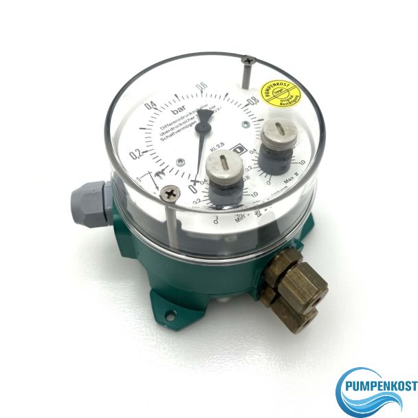Wilo Differenzdruck-Manometer DDM 10 – Druckwächter / Differenzdruckschalter 0–1 bar | S10/174