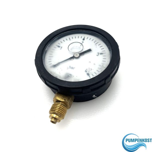 Scheich Druckmanometer 4 bar Ø 60 mm – Manometer mit Flüssigkeitsdämpfung | AG 1/4 Zoll | S10/168