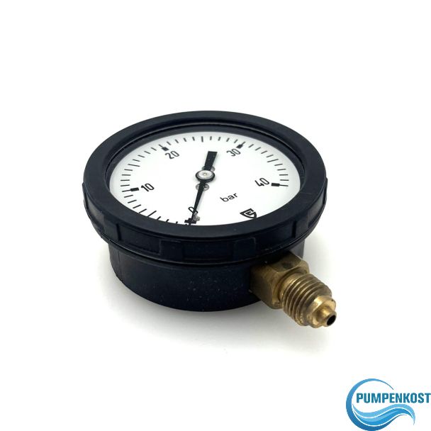 Druckmanometer RKG 63-1 | 0–40 bar | 1/4 Zoll Anschluss | Zeigerflüssigkeitsdämpfung | S10/118