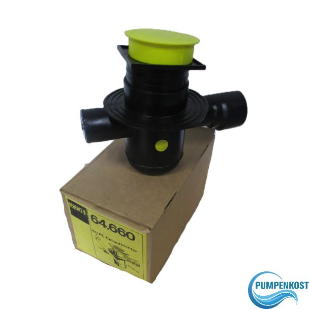 Geberit 64.660 Bodenablauf mit PE Einlauftrichter K17/1019