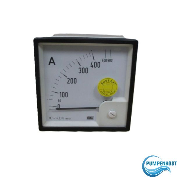 Amperemeter Müller & Weigl 0 bis 800 Ampere Messgerät Messinstrument K17/1028