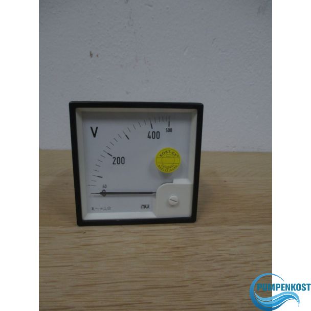 Voltmeter Müller&Weigel 0 bis 500 Volt Messgerät Messinstrument K17/1030
