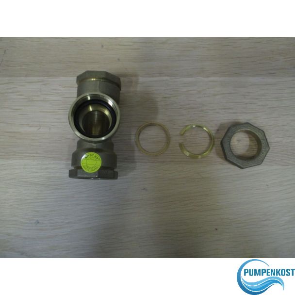 Viega Verschraubung T Stück 32 mm x 1 1/4 Zoll Quetschverschraubung K17/1031 
