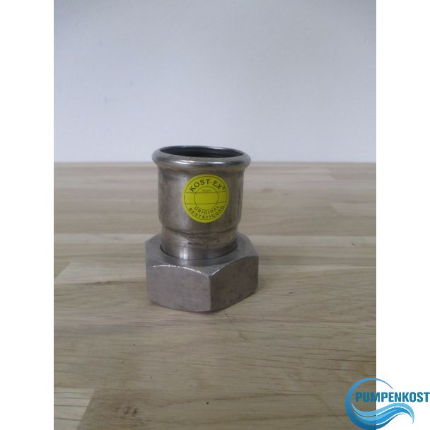 Edelstahl Gewinde Fitting 35 x 1 1/4 Zoll IG Überwurf KOST-EX K17/173