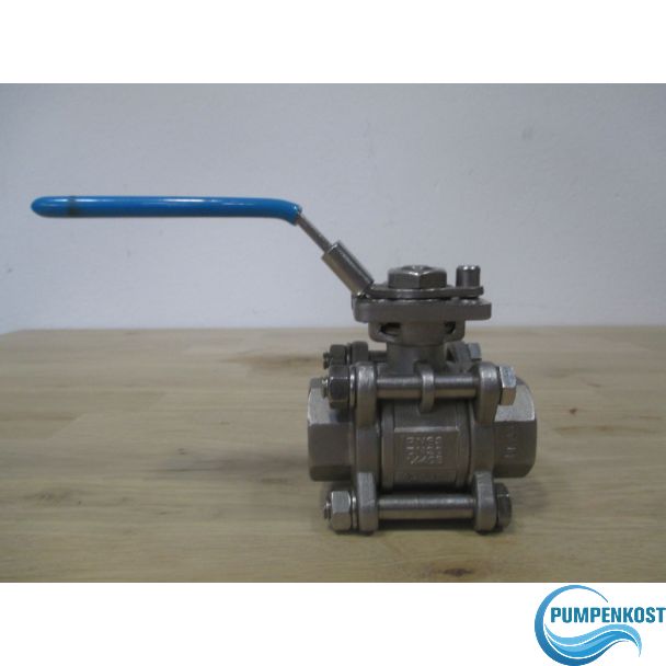 Kugelhahn Riegler DN 20 PN 63 Edelstahl 1.4403 Hahn m. Handhebel GK 23 K17/218