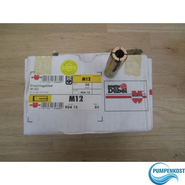 Würth Einschlag Dübel W - ED M 12 Master Dübel Betonwand Beton K17/290