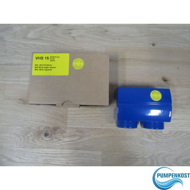 Abdeckung VHS 15 Ventil Badheizkörper RAL 9016 Eckform Durchgang K17/297