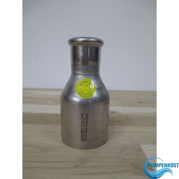 Inox Edelstahl Reduzierstück 54 x 28 mm Press Fitting K17/41